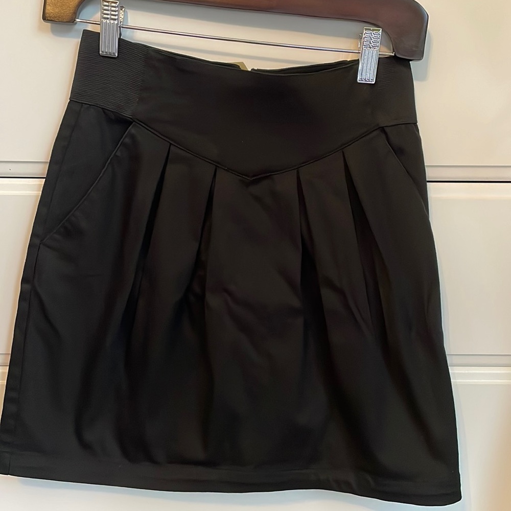 Size 4 black mini skirt from H&M